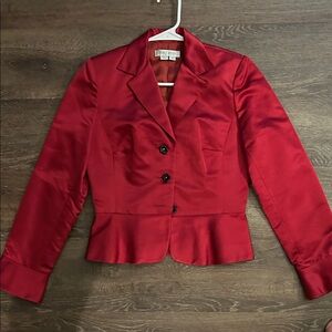 Kay Unger Elegant Red Blazer